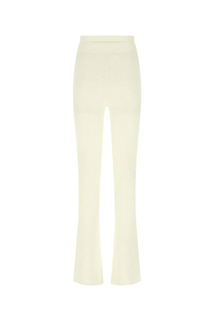 ANDREA ADAMO Ivory stretch viscose blend pant 1