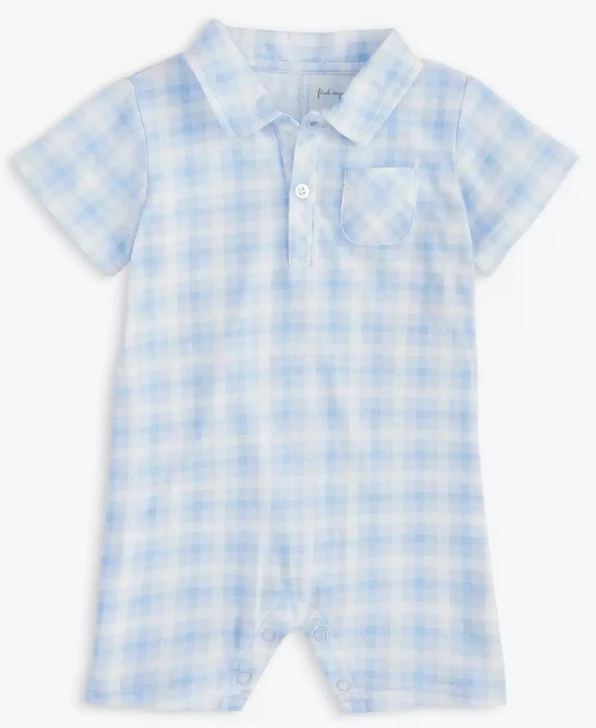 First Impressions Baby Boys Friendship Plaid Sunsuit, Created for Macy's 5