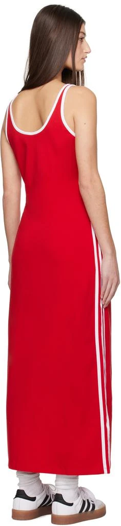 Adidas Red Adicolor 3-Stripes Tank Maxi Dress 3