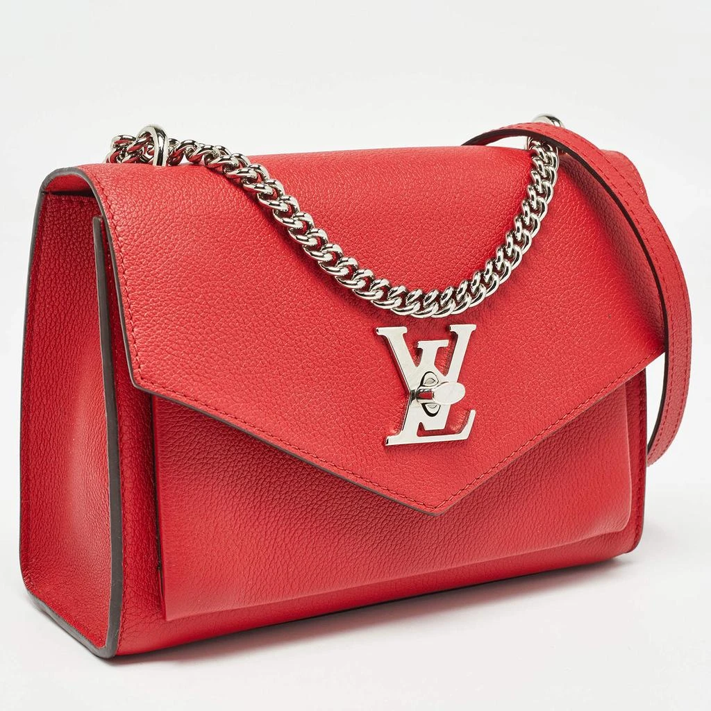 Louis Vuitton Louis Vuitton Red Leather My Lockme BB Bag 3
