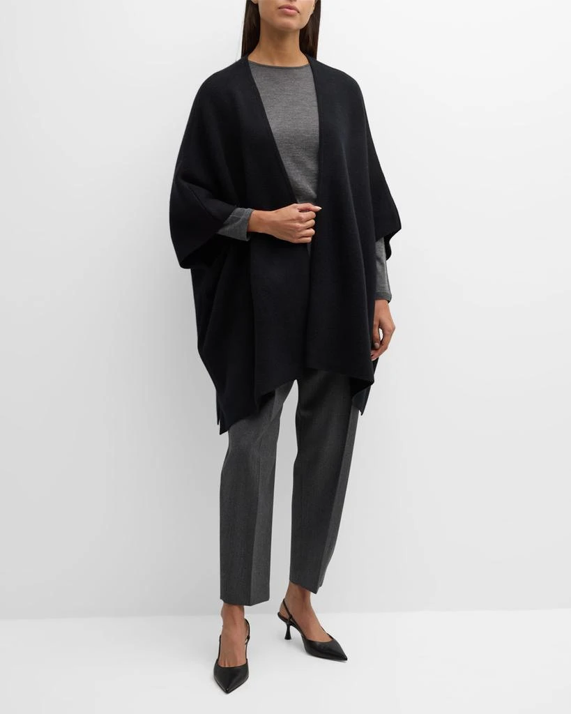 Sofia Cashmere Cashmere Double Knit Cape 2