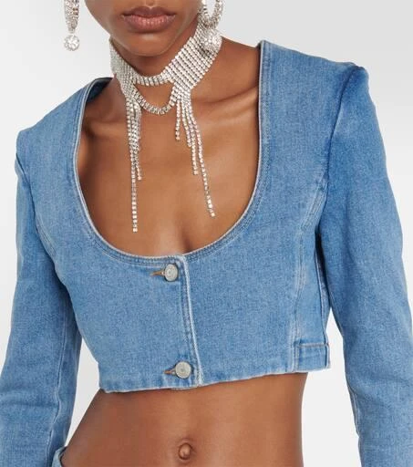 Magda Butrym Cropped denim top 4
