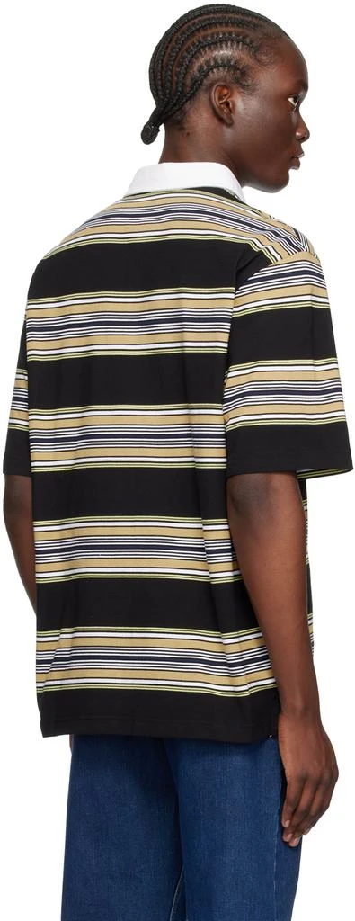 Carhartt WIP Black & Yellow Gaines Rugby Polo 3