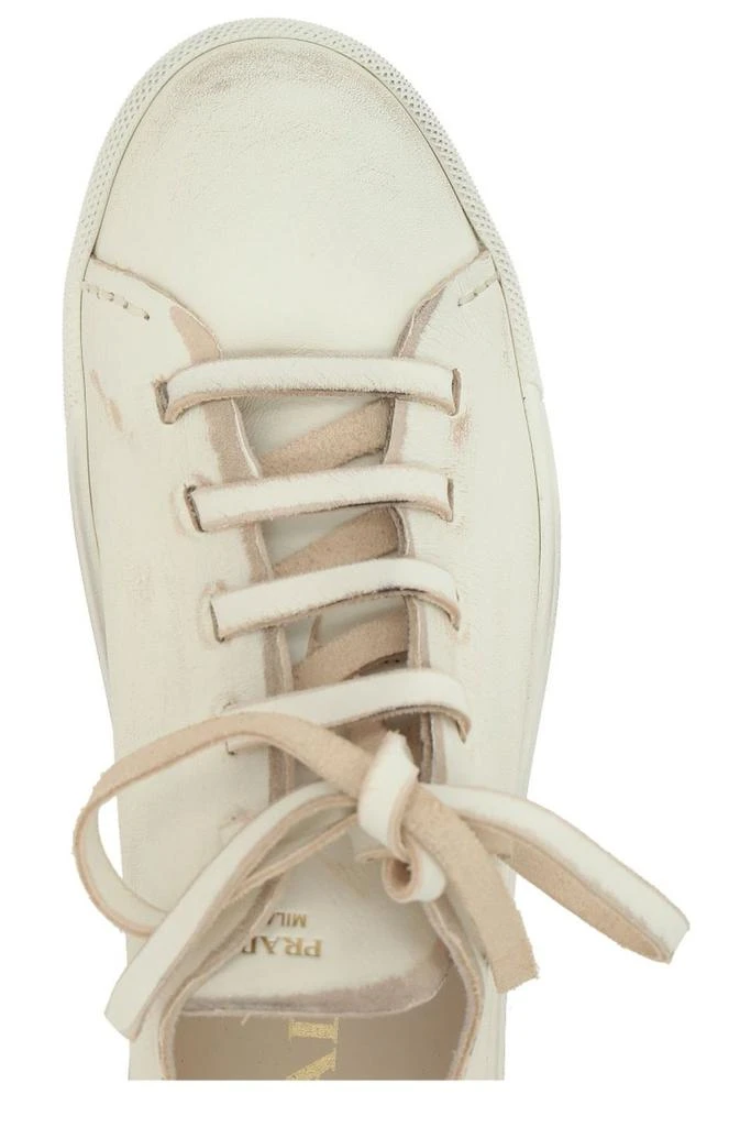 Prada Prada Round-Toe Lace-Up Sneakers 4
