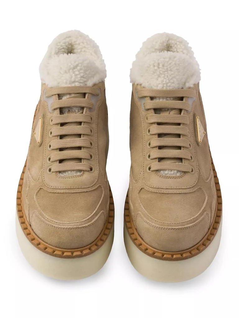 Prada Suede Mid-Top Sneakers 3