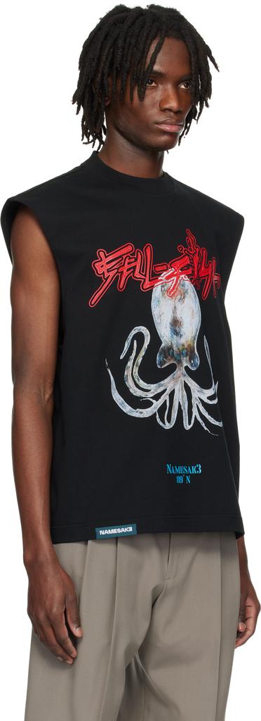 NAMESAKE Black Evans Sell Fish Squid Tank Top
