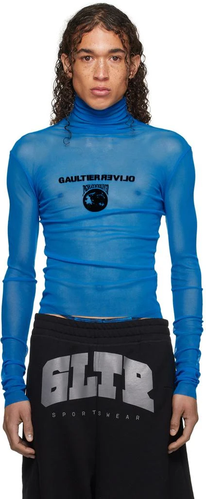 Jean Paul Gaultier Blue Shayne Oliver Edition Turtleneck 1