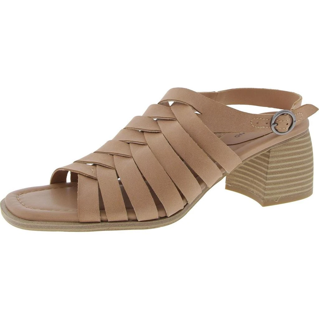 Lucky Brand Jacina Womens Adjustable Leather Block Heel 1
