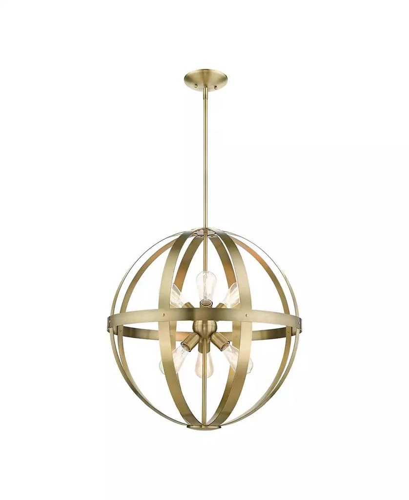 Livex Stoneridge 6 Lights Pendant Chandelier 3