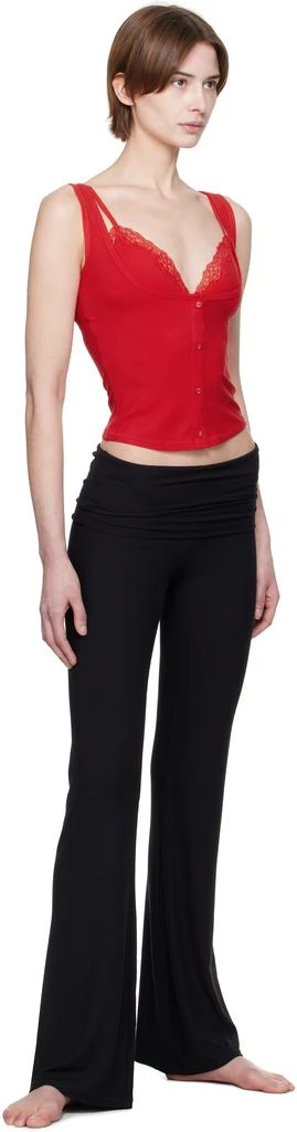 SKIMS Red Soft Lounge Lace Tank Top 4