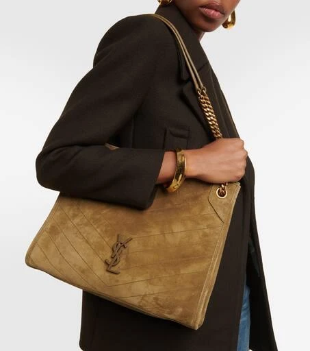 Yves Saint Laurent Niki Medium suede shoulder bag 2