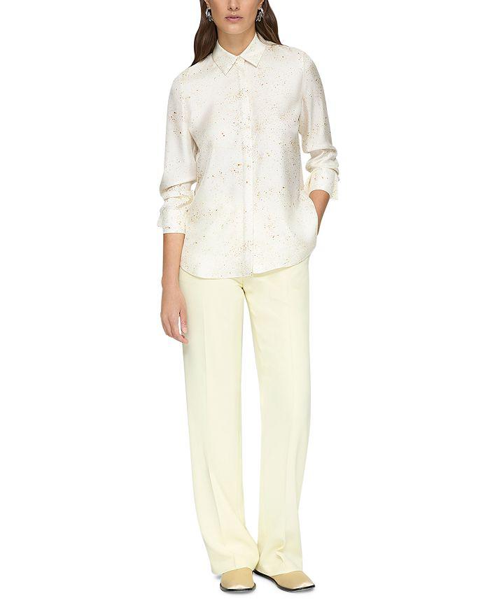 Lafayette 148 New York Scottie Silk Blouse