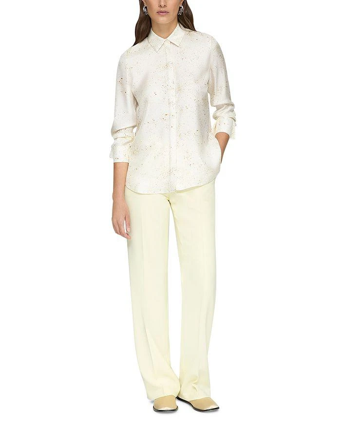 Lafayette 148 New York Scottie Silk Blouse 2