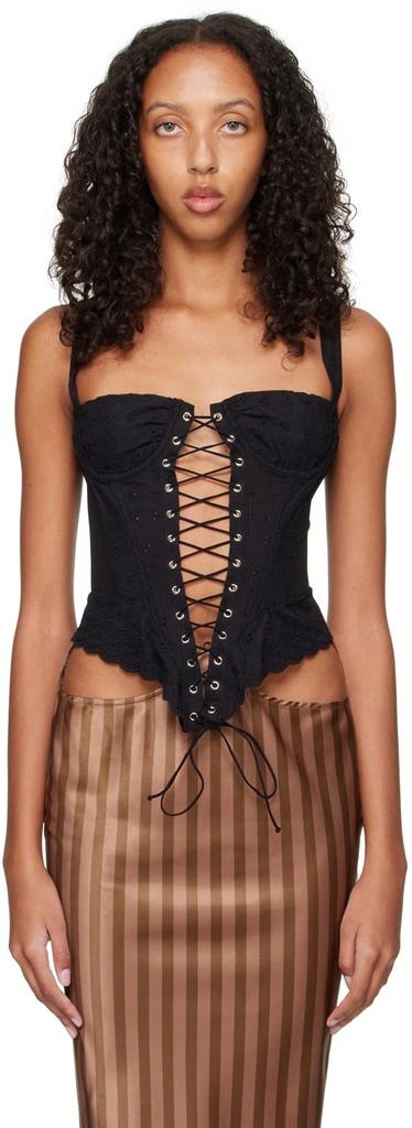 Miaou SSENSE Work Capsule – Black Deville Corset 1