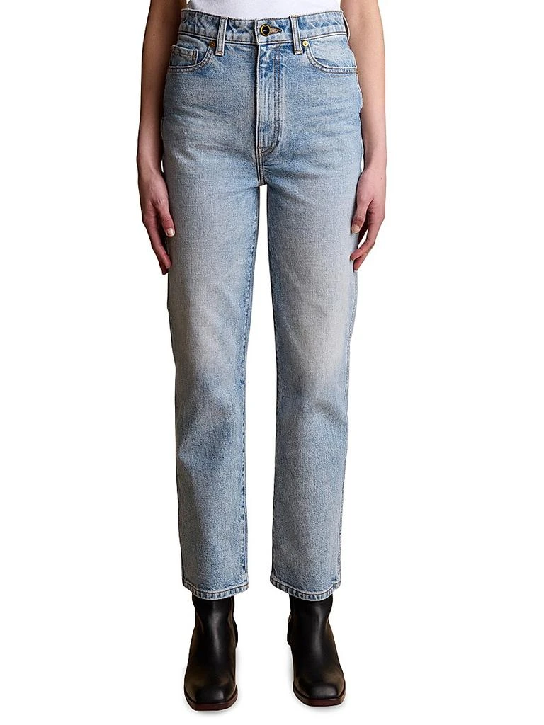 Khaite Abigail High-Rise Straight Jeans 1