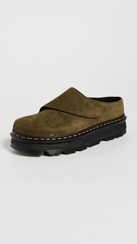 Dr. Martens Zebzag Anywair Olive Bronx Suede Clogs - Casual Shoes
