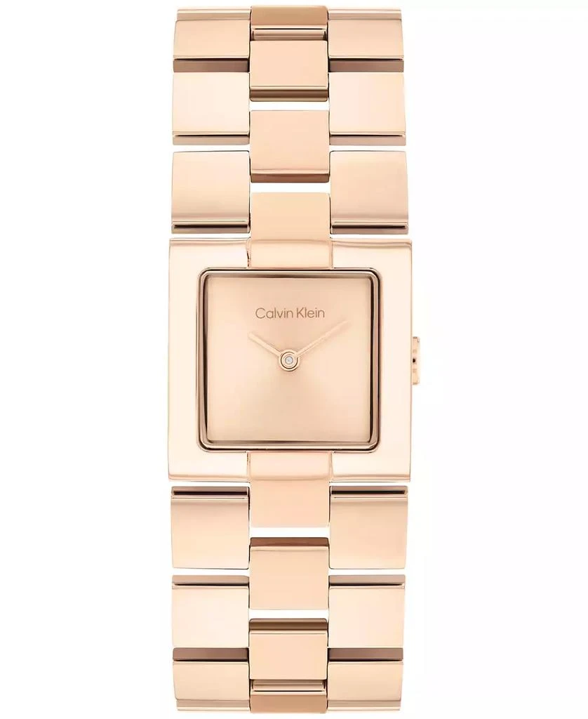 Calvin Klein Women's CK Meridian Rose Gold Tone Stainless Steel Bracelet Watch, 22mm 1