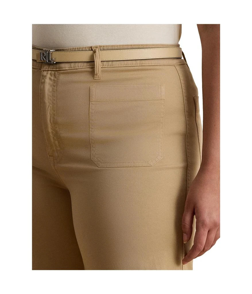 Ralph Lauren Plus Size Stretch Chino Wide-leg Cropped Pants 3