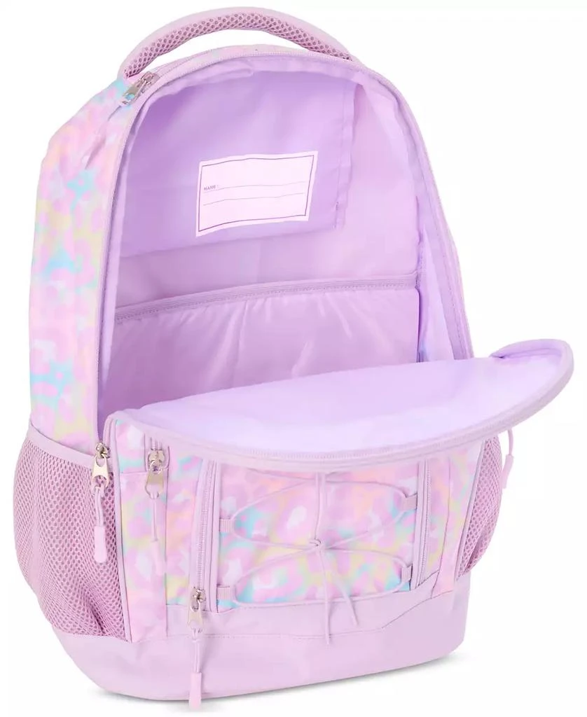 InMocean Big Girls Pastel Cheetah Backpack & Lunch Bag Set 4