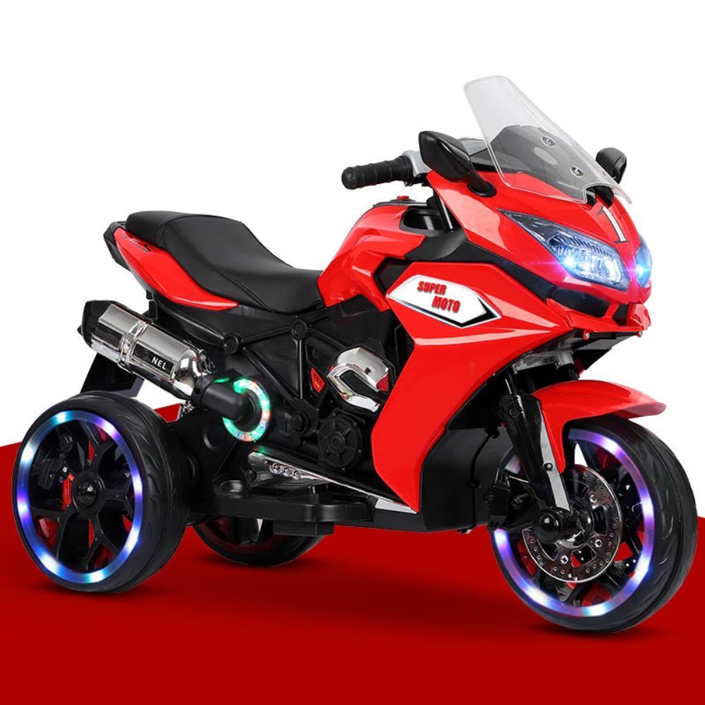 BreeBe 12V Kids Electric motorcycle ,ride on motorcycle,Three lighting wheels Kids electric toys Boys Girls Motorcycle, Children Battery Motor Bikes Rechargeable 3 Wheels Ride on Electric Motorcycle