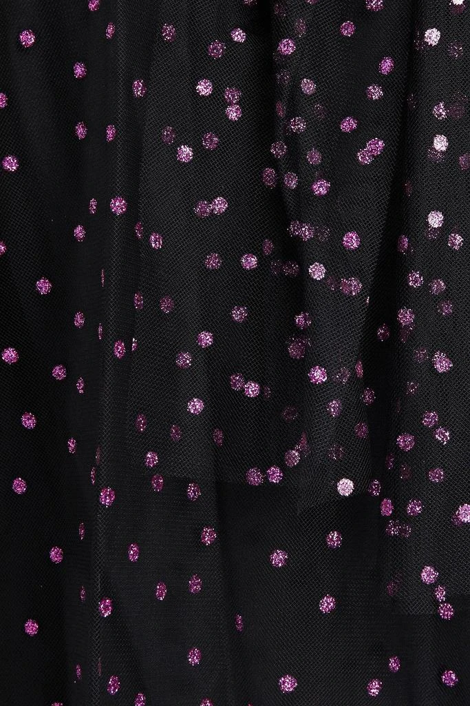 RED Valentino Pussy-bow glittered tulle blouse 4