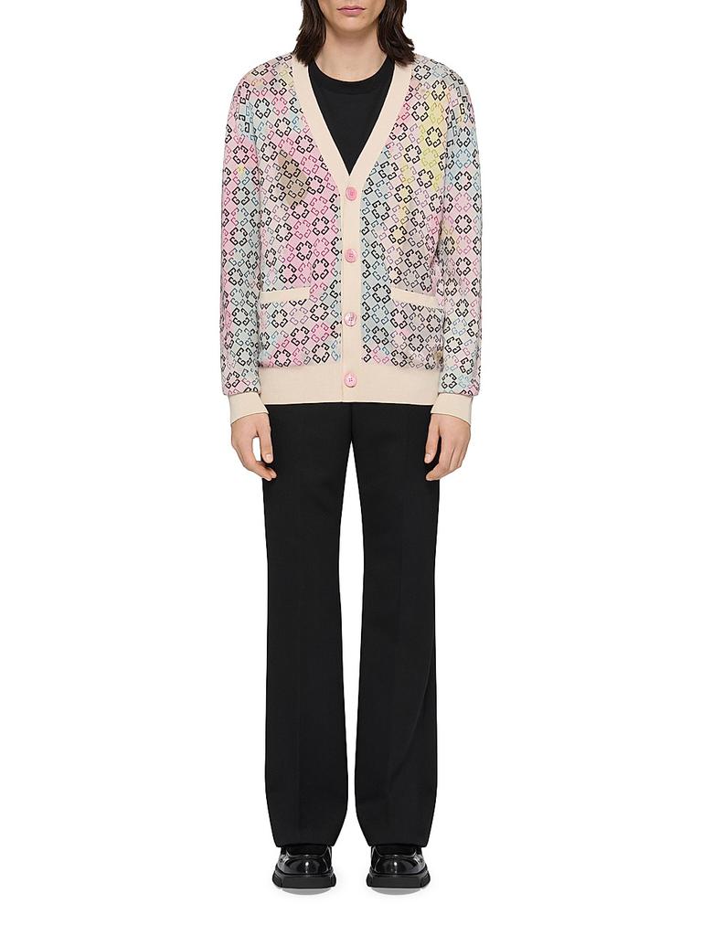 Multicolor Cardigan in Monogram 72 Cotton – On Sale Now with Up to
