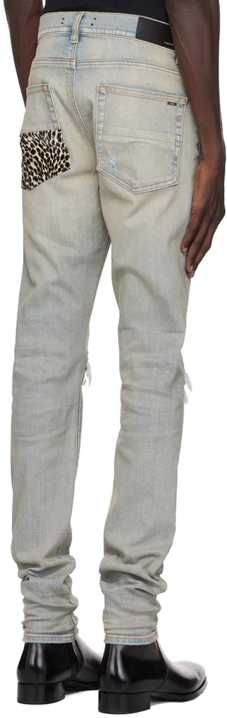 AMIRI Blue Leopard MX1 Jeans 3
