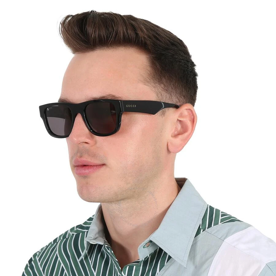 Gucci Grey Square Men
s Sunglasses GG1427S 001 53 2