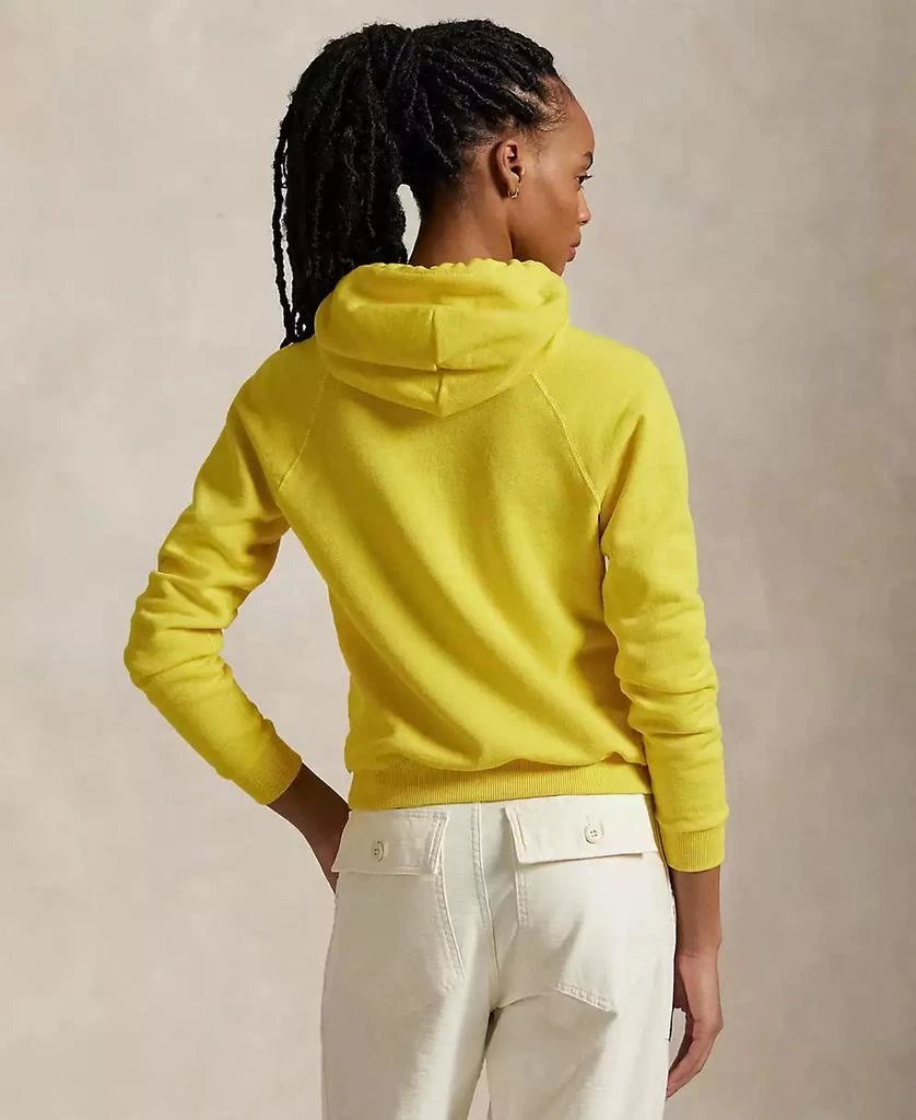 Ralph Lauren Women's Shrunken Fit Fleece Hoodie Sweatshirt 2