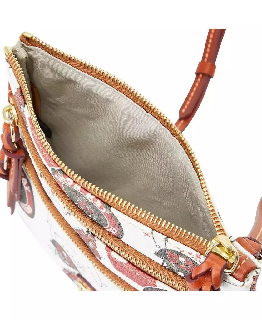 Dooney & Bourke Women's Tampa Bay Buccaneers Triple-Zip Crossbody Purse 3