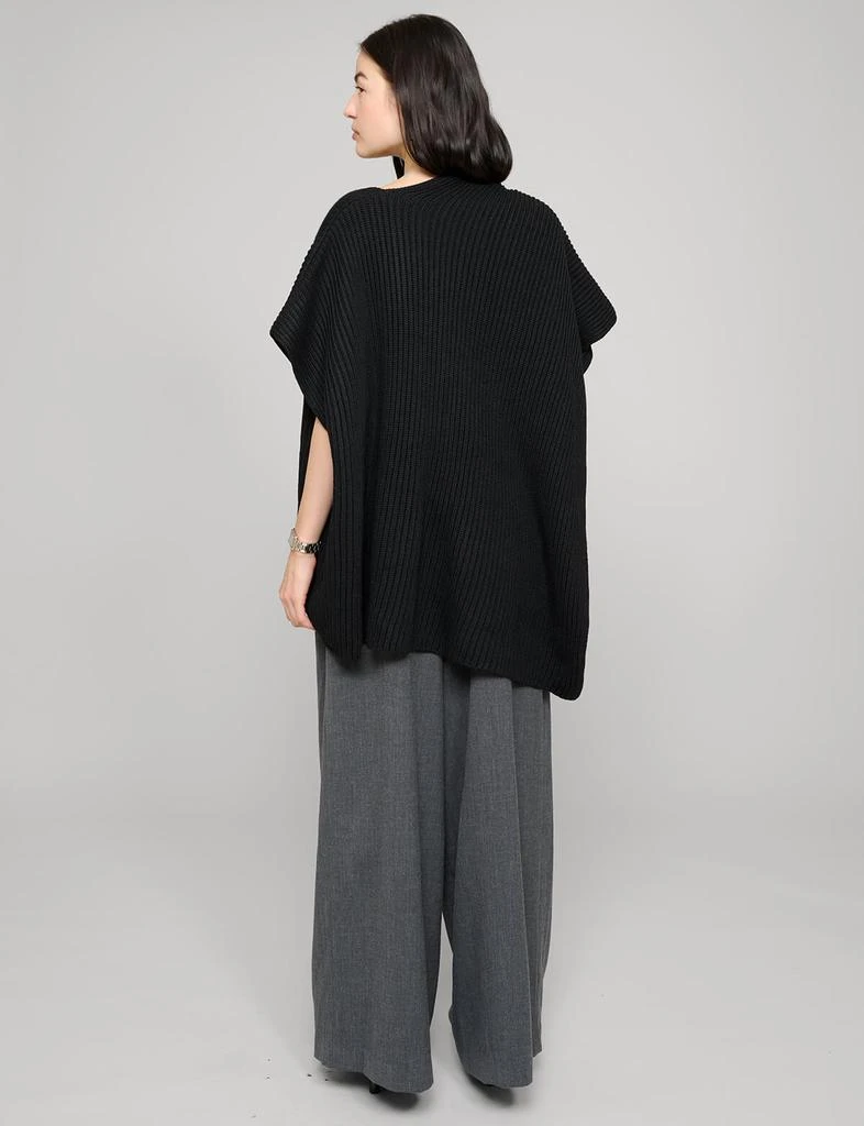 Pixie Market Black Knit Cape Top 7