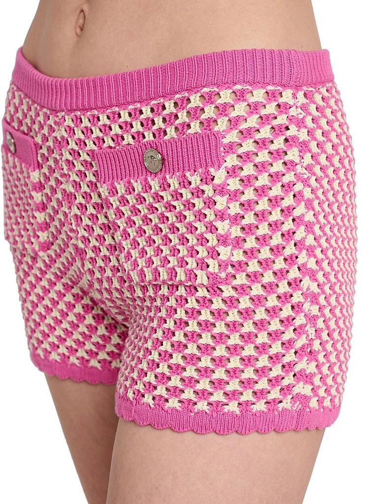 Versace Crochet Compact Knit Shorts 6