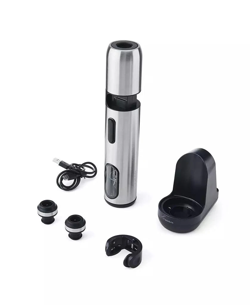 Rabbit Electric Corkscrew and Preserver, Stainless Steel 10
