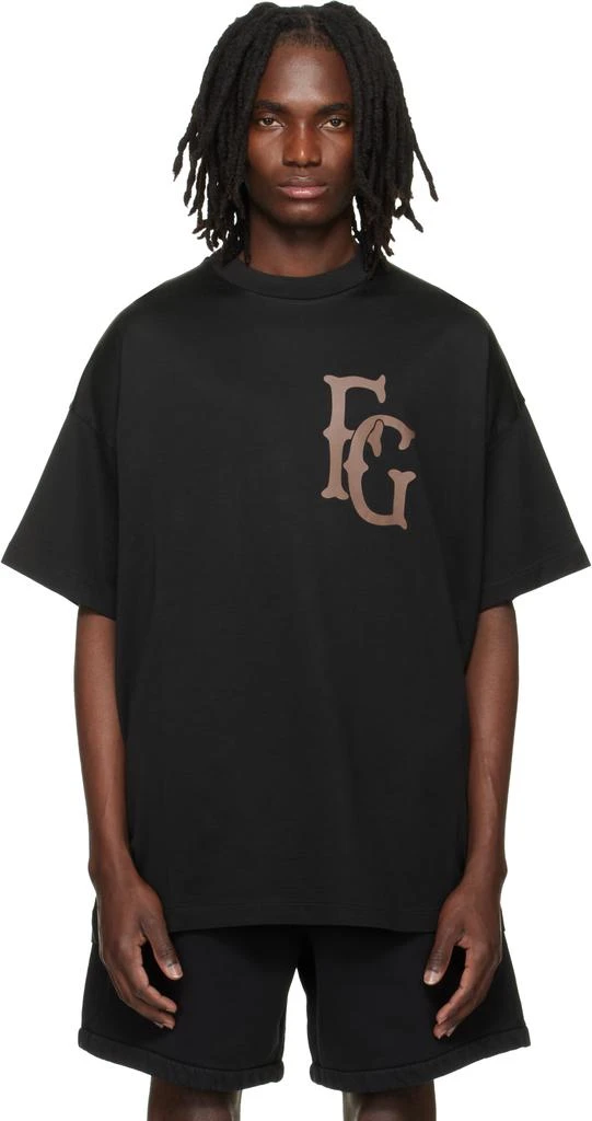 Fear of god Black Cotton Rayon '43' T-shirt