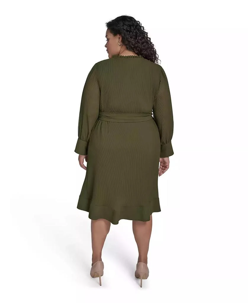 Eliza J Plus Size Pleated Chiffon Dress 5