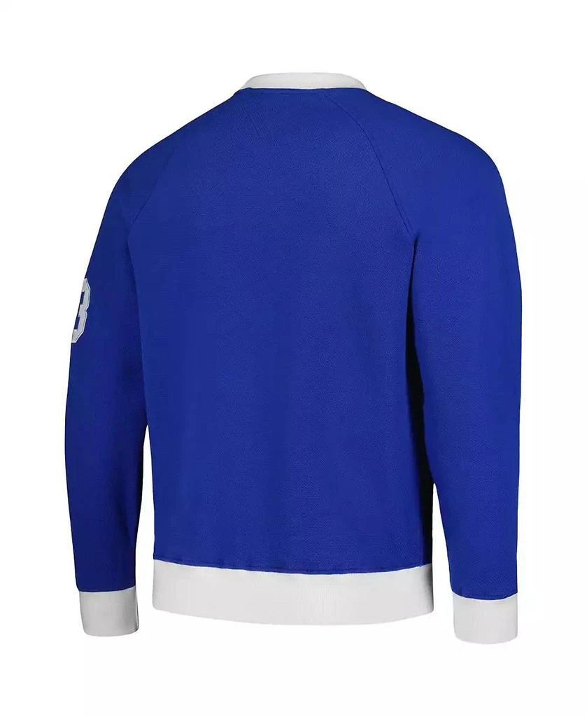 Tommy Hilfiger Men's Royal, White Indianapolis Colts Reese Raglan Tri-Blend Pullover Sweatshirt 2