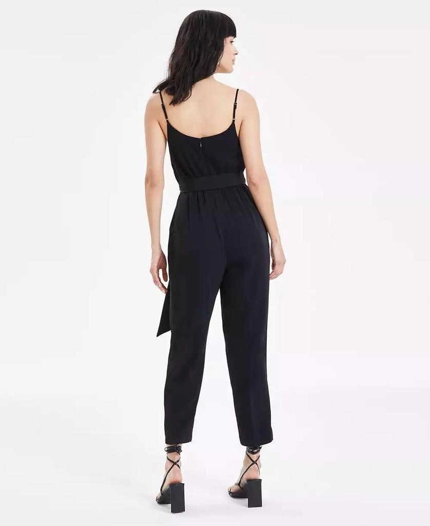Bar III Women's Belted Cowl Neck Jumpsuit, Created for Macy's 4