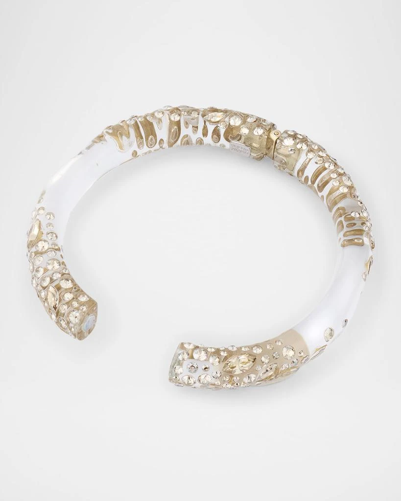 Alexis Bittar Confetti Crystal Lucite Skinny Hinge Bracelet 4