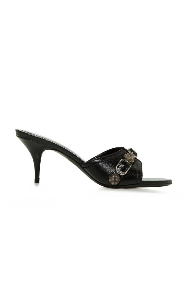 Balenciaga Balenciaga - Cagole Studded Leather Sandals - Black - IT 37 - Moda Operandi