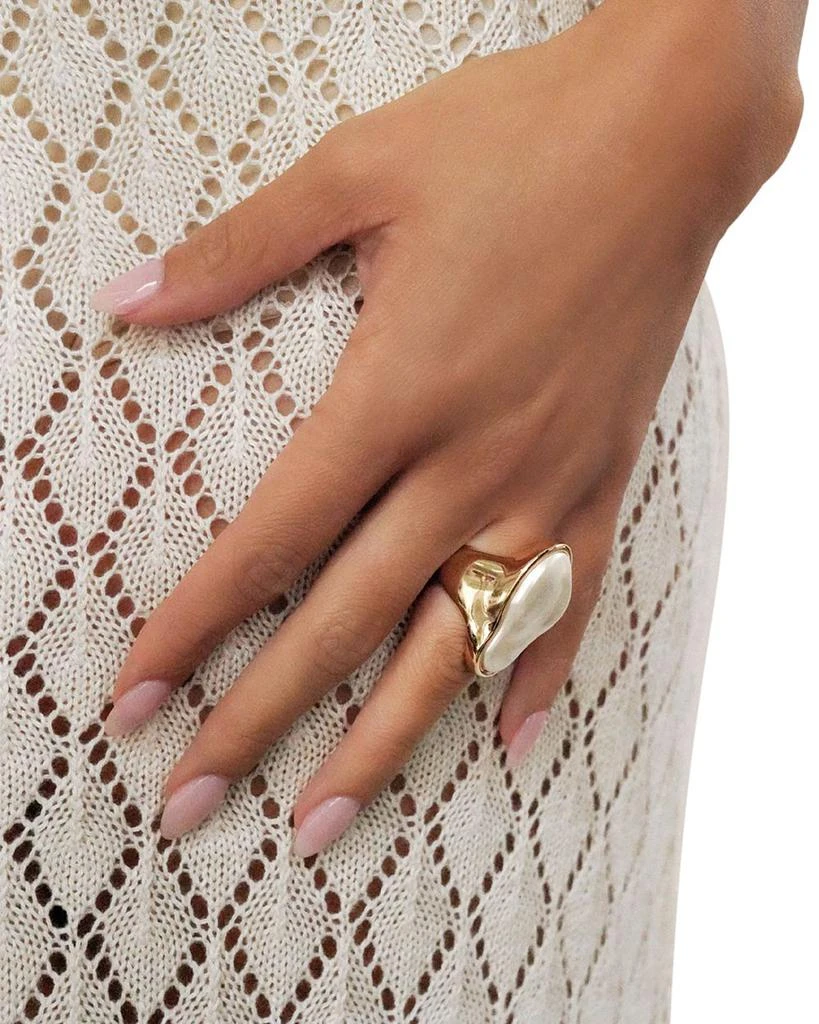 Ettika Jewelry Sea Born Imitation Pearl Cocktail Ring 5