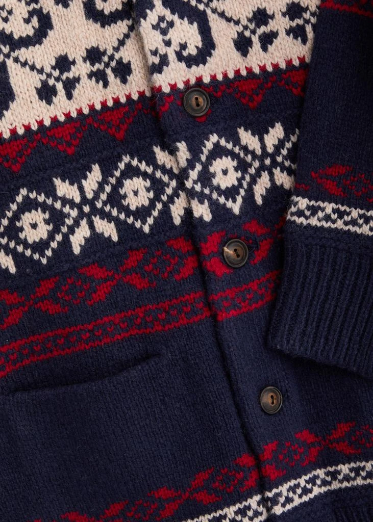 Ralph Lauren Fair isle intarsia wool-blend cardigan 5