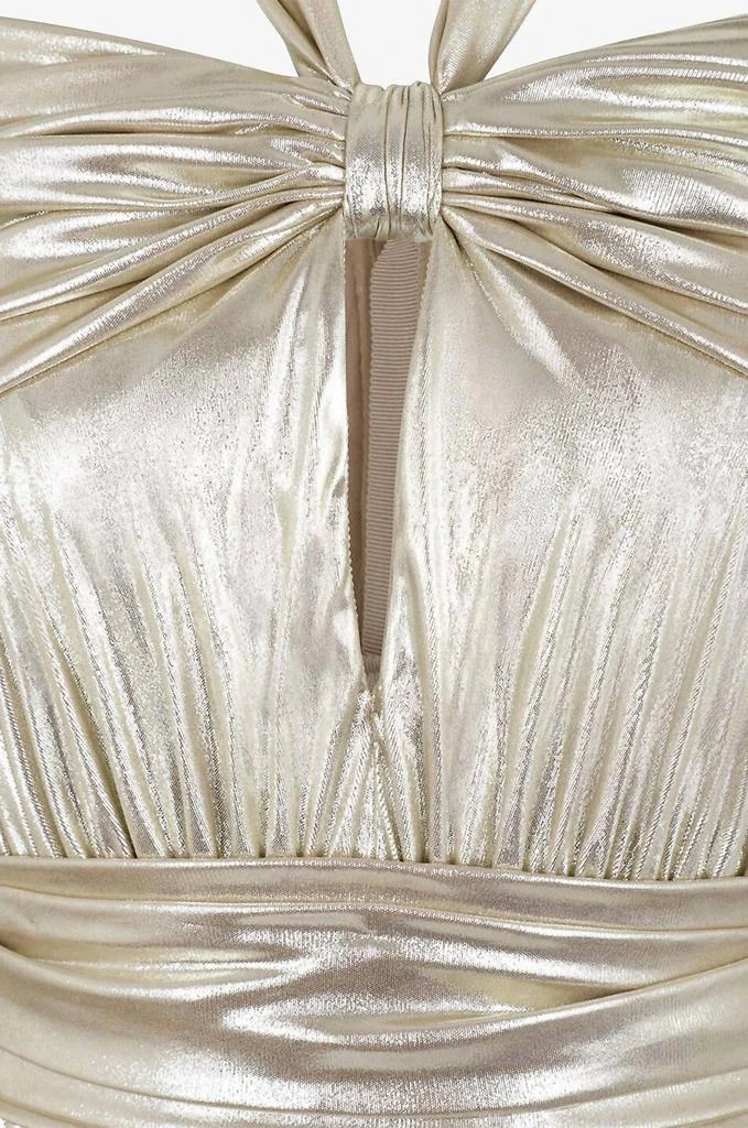 Giambattista Valli Giambattista Valli - Halter Neck Draped Bodice Laminated Jersey Gown 7