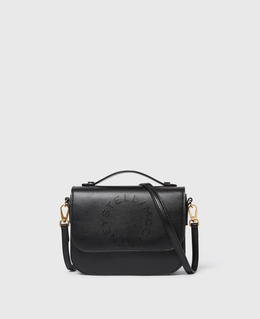 Stella McCartney Stella McCartney - Logo Messenger Crossbody Bag, Woman, Black 1