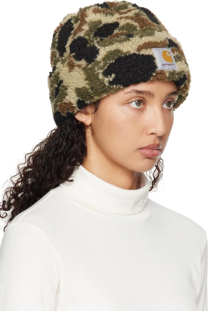 Carhartt WIP Beige & Khaki Prentis Beanie 2