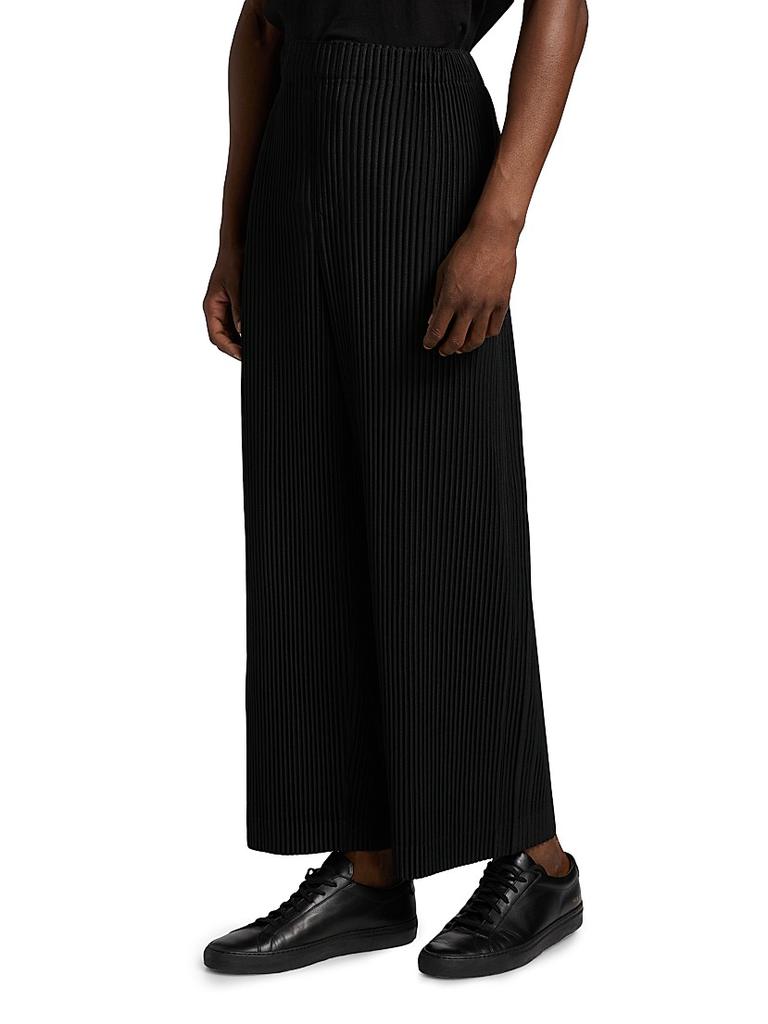 HOMME PLISSÉ ワイドパンツ　最終値下げ Homme Plissé Issey Miyake October Pleated Mid-Rise Wide-Leg Pants