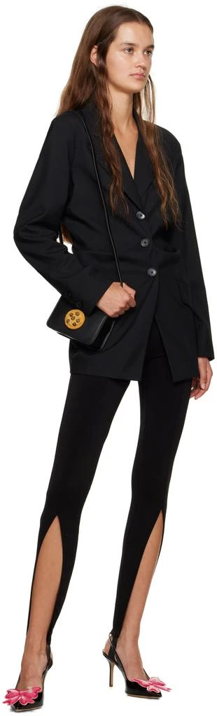 Puppets and Puppets Black Gathered Blazer 4