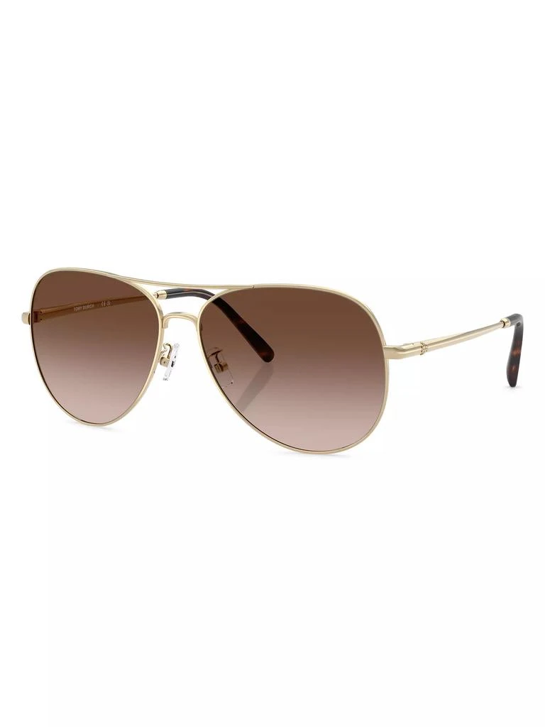 Tory Burch 60MM Aviator Sunglasses 1