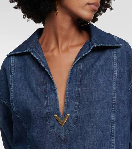 Valentino Chambray denim top 4