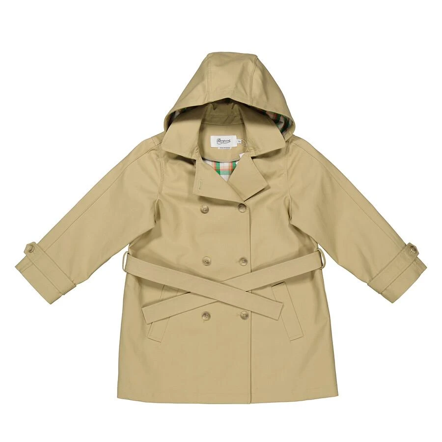 Bonpoint Kids Beige Aida Hooded Trench Coat 1