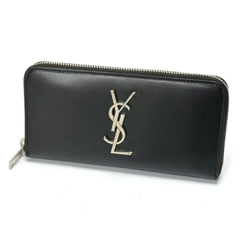 Yves Saint Laurent Leather Long Wallet (Bi-Fold) (Pre-Owned) 1